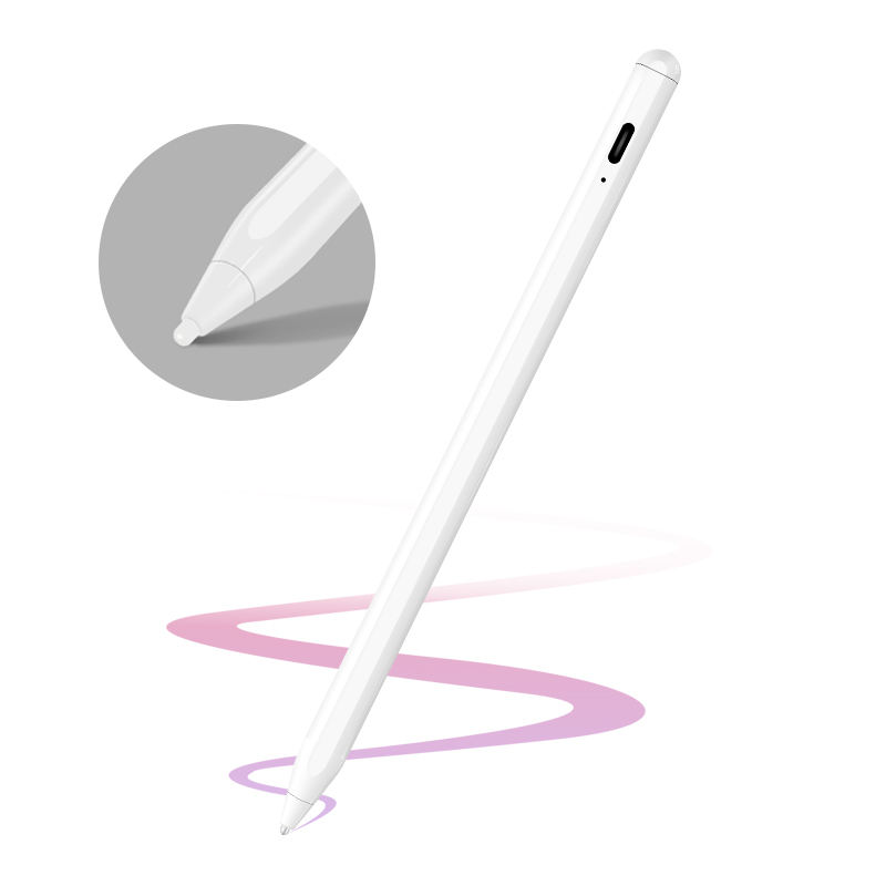 Main product image of a dual-mode stylus pen, featuring a sleek design with a magnetic cap and wear-resistant nib, suitable for both professional iPad use and universal capacitive screens.