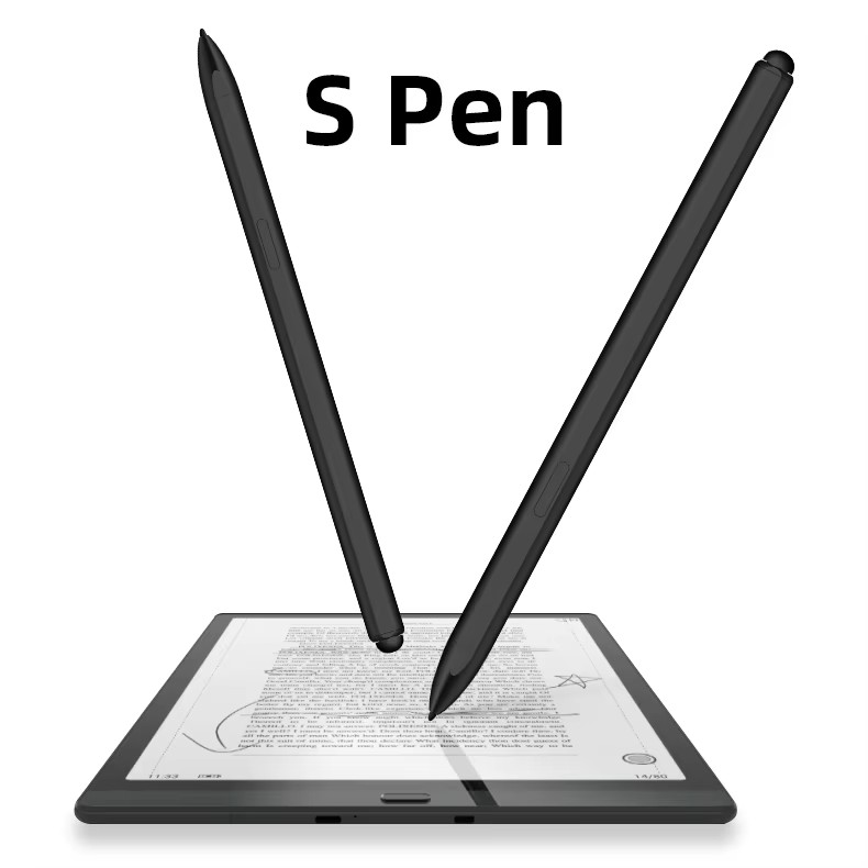 Inspirational or brand image for the EMR stylus with the Chinese text "探索，照亮前行之路" (Explore, illuminate the way forward).